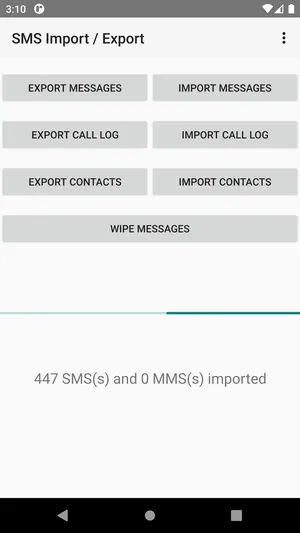 SMS Import  Export